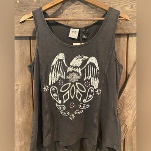 Women’s Harley Davison fringe shirt